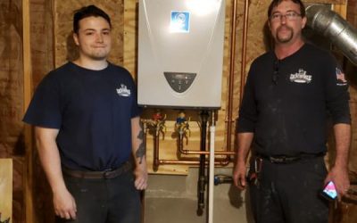 Tankless Water Heater / Residential plumbing in Tyngsboro, MA.