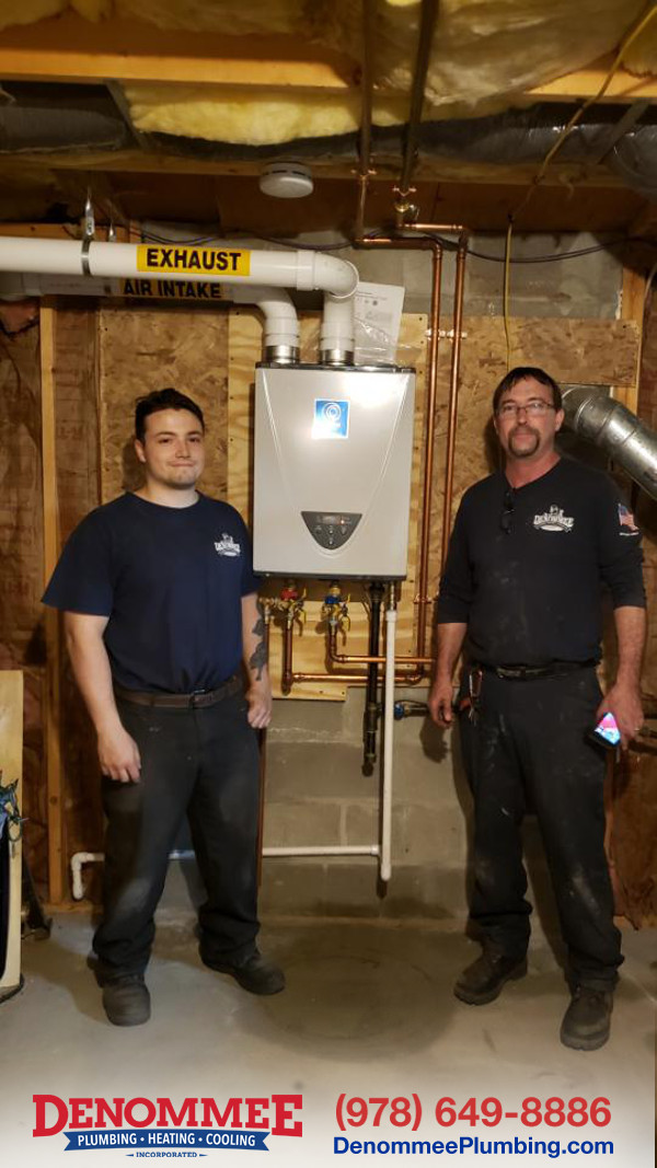 Tankless Water Heater, Residential plumbing, Tyngsboro, MA.