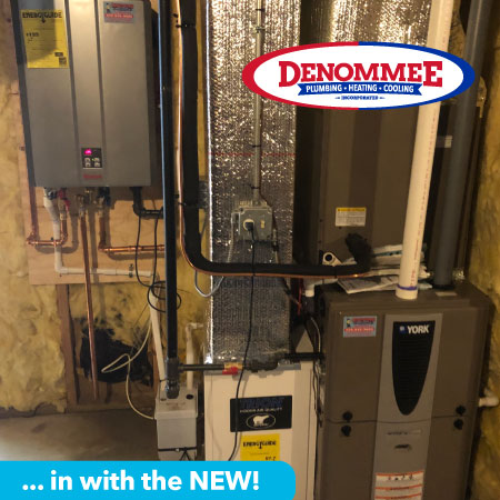 York Affinity Furnace and Rinnai RUR199 tankless water heater in Chelmsford