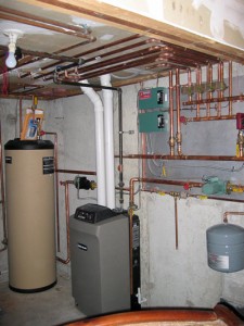 Forced hot water heating systems by Denommee Plumbing and Heating