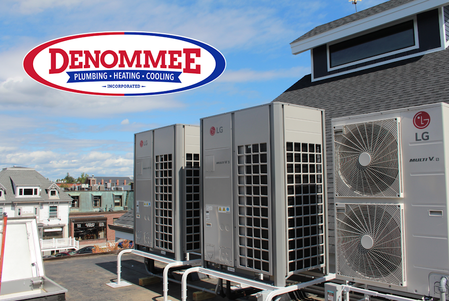 Some of our rooftop central cooling system install work in Andover, MA