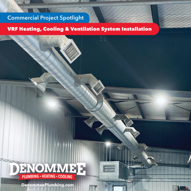 Commercial Vrf Heating Cooling Ventilation System Installation Denommee Plumbing Heating