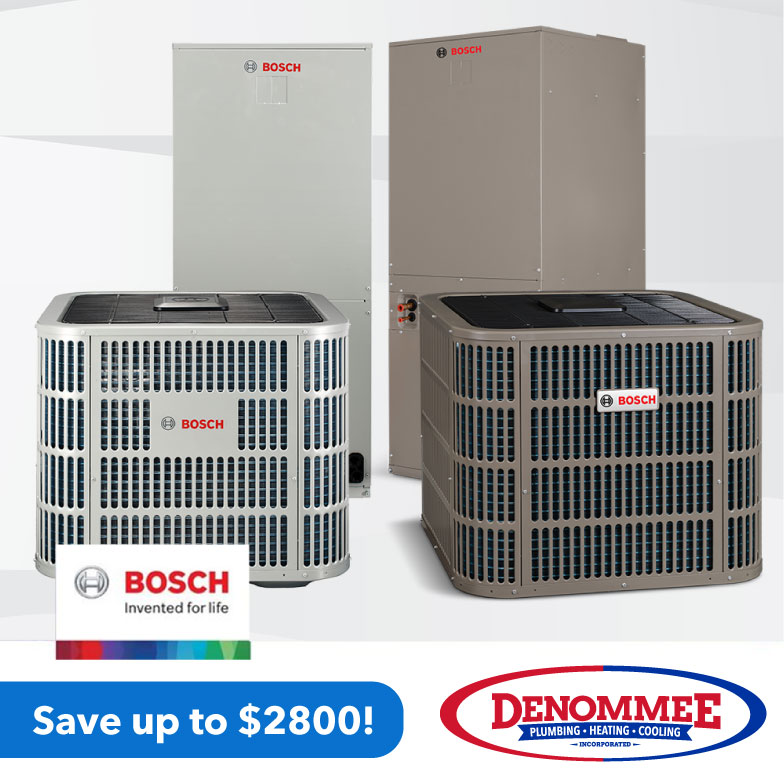 Accredited Bosch Contractor - Denommee Plumbing, Cooling & Heating, Inc