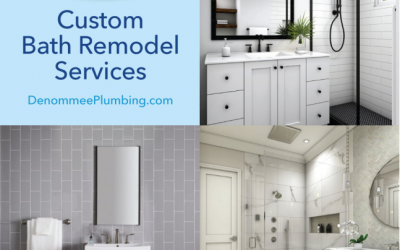 Custom bath remodels design to done with Denommee Plumbing