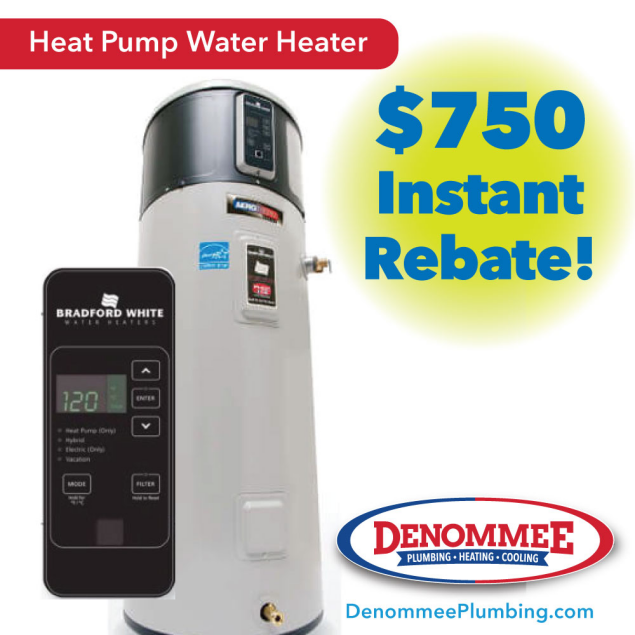 Go green and save some green with a heat pump water heater.