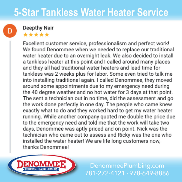 5-Star Quality Tankless Water Heater Service