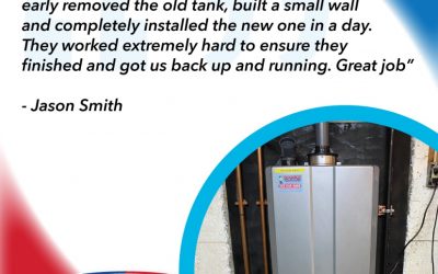 Tankless Water Heater Installation and a Five Star Review.