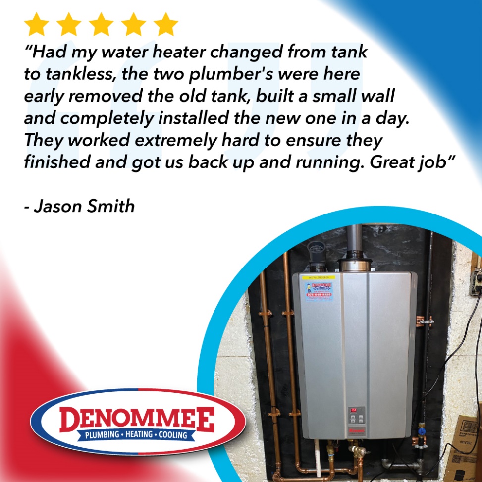 Tankless Water Heater Installation and a Five Star Review.