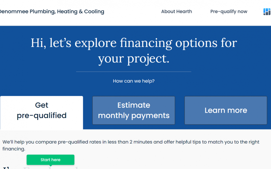 Fast, Convenient Financing Options from Hearth