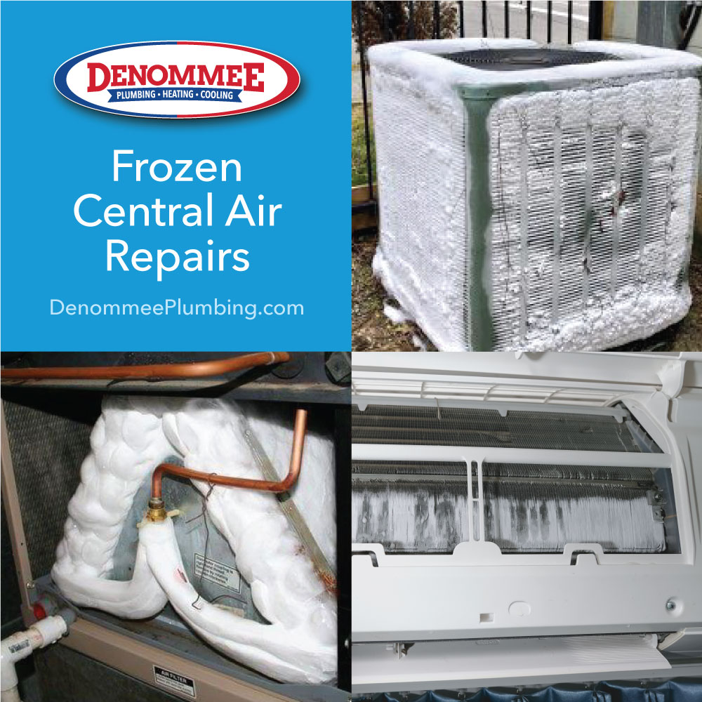 Frozen Air Conditioning HVAC Cooling System Repairs
