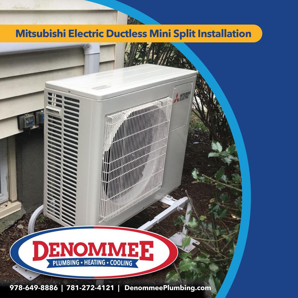 Mitsubishi Electric Ductless Mini Split Heat Pump Installation.