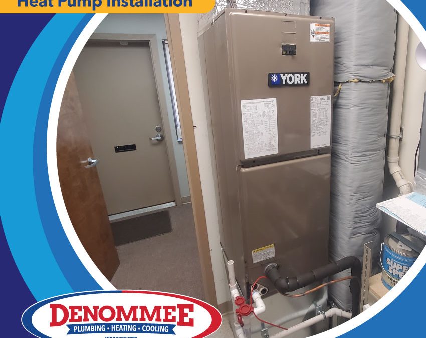 Multi-position York Home Comfort air handler and heat pump in Nashua