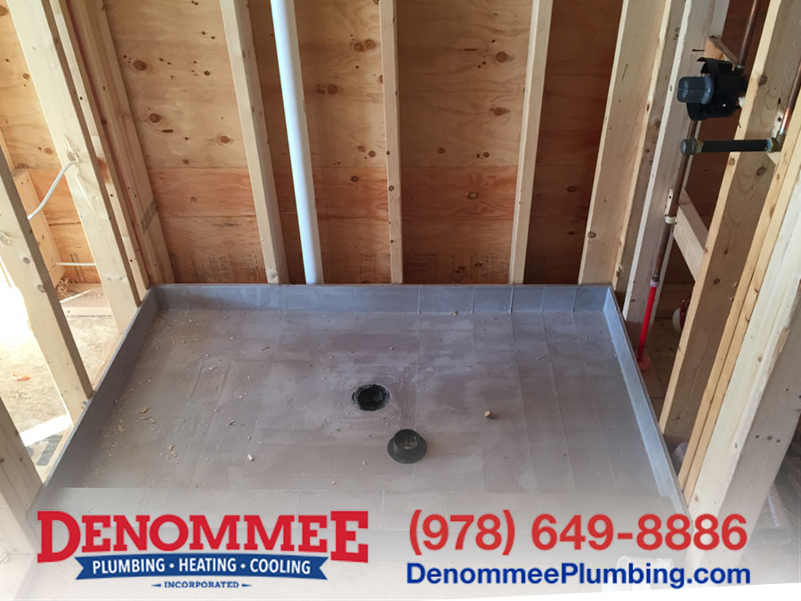 Custom shower installation in Tyngsboro, MA by Denommee Plumbing, Heating & Cooling, Inc.