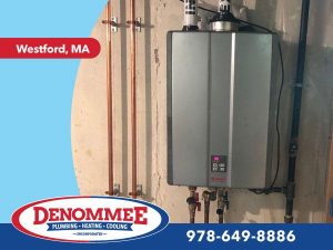 Tankless Water Heater installation in Westford, MA